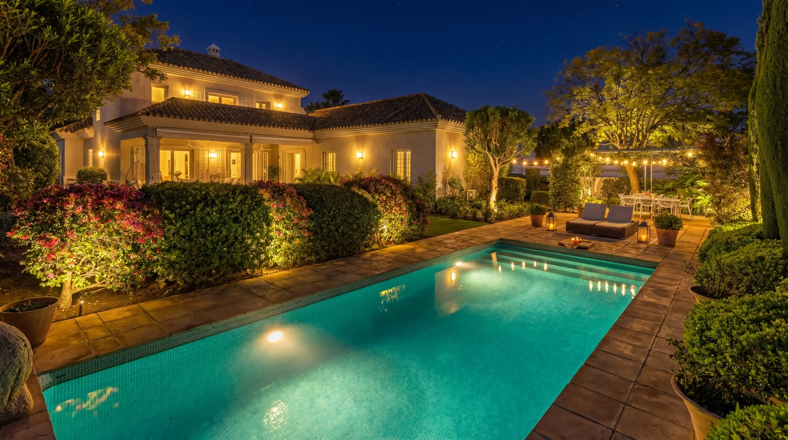 Luxury Guadalmina Golf Front Villa with panoramic golf course views and modern architecture