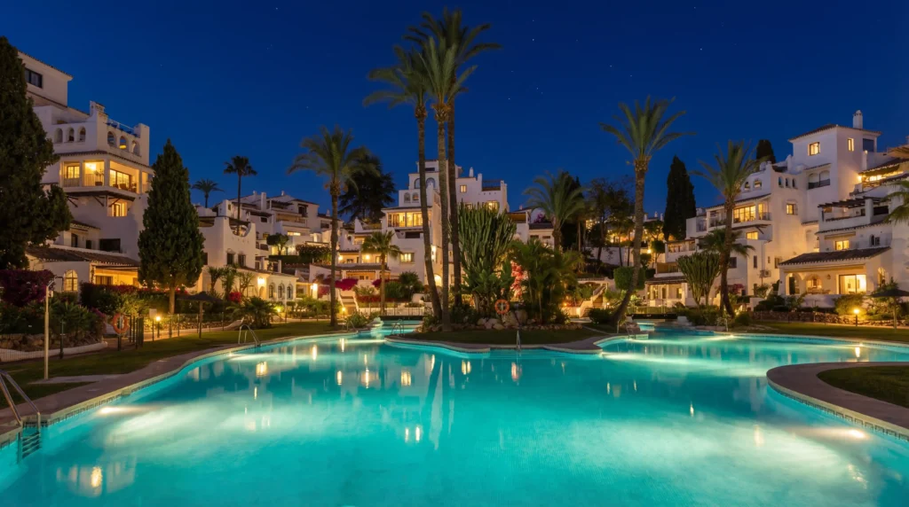Luxury duplex penthouse in Marbella Nueva Andalucía with panoramic sea views, private terraces, BBQ area, swimming pools and walking distance to Puerto Banús and Costa del Sol beaches