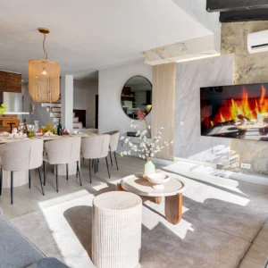 Luxury 5-bedroom duplex penthouse in Puerto Banús Marbella with marina views, sea view balconies, modern interiors, and walking distance to beach, nightlife, luxury shopping, and restaurants.